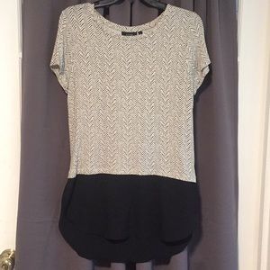 Short sleeve business casual blouse